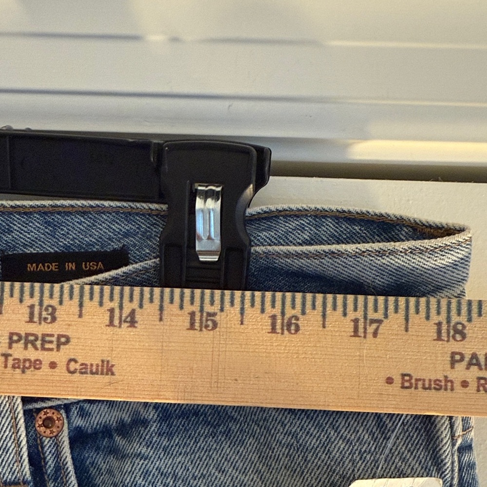 NWT Alex Mill Sz 35 AM original 5 pocket men’s denim in vintage light indigo - Picture 5 of 9